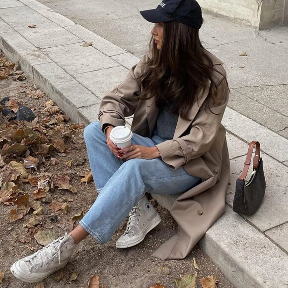 Gray High-Top Converse Chuck Taylor‎ Shoes Fabric Wool Mens 9 Womens 11 RARE HTF - Picture 2 of 16